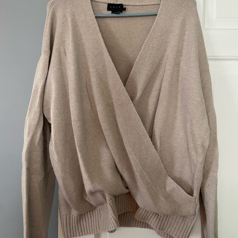 Maternity Hatch Women's Beige Early Days Nursing Sweater